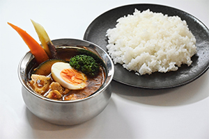 プリンセスサリーを楽しむスープカレー